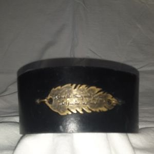 Black leather cuff